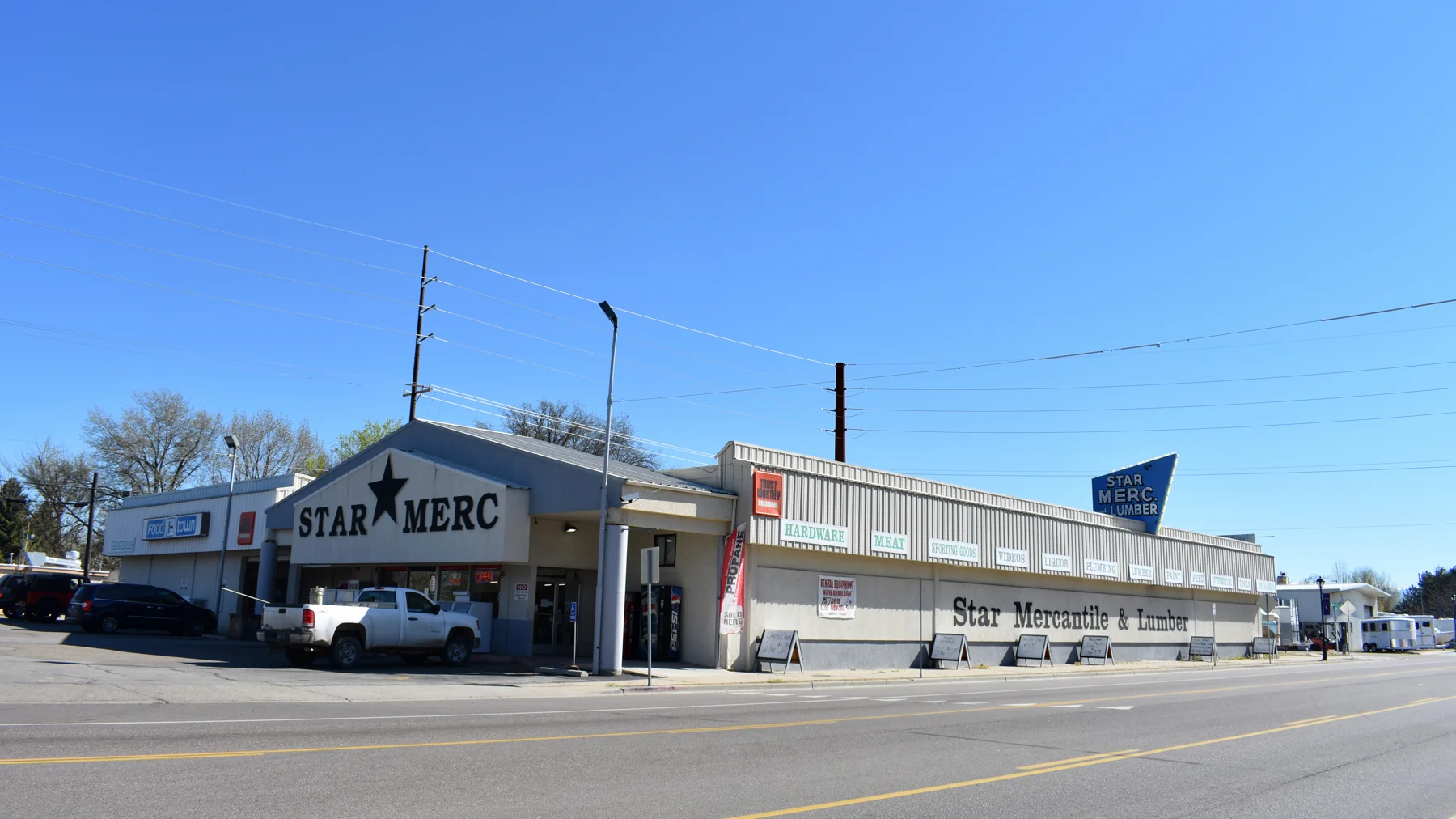 The historic Star Mercantile and Lumber Company in Star, Idaho